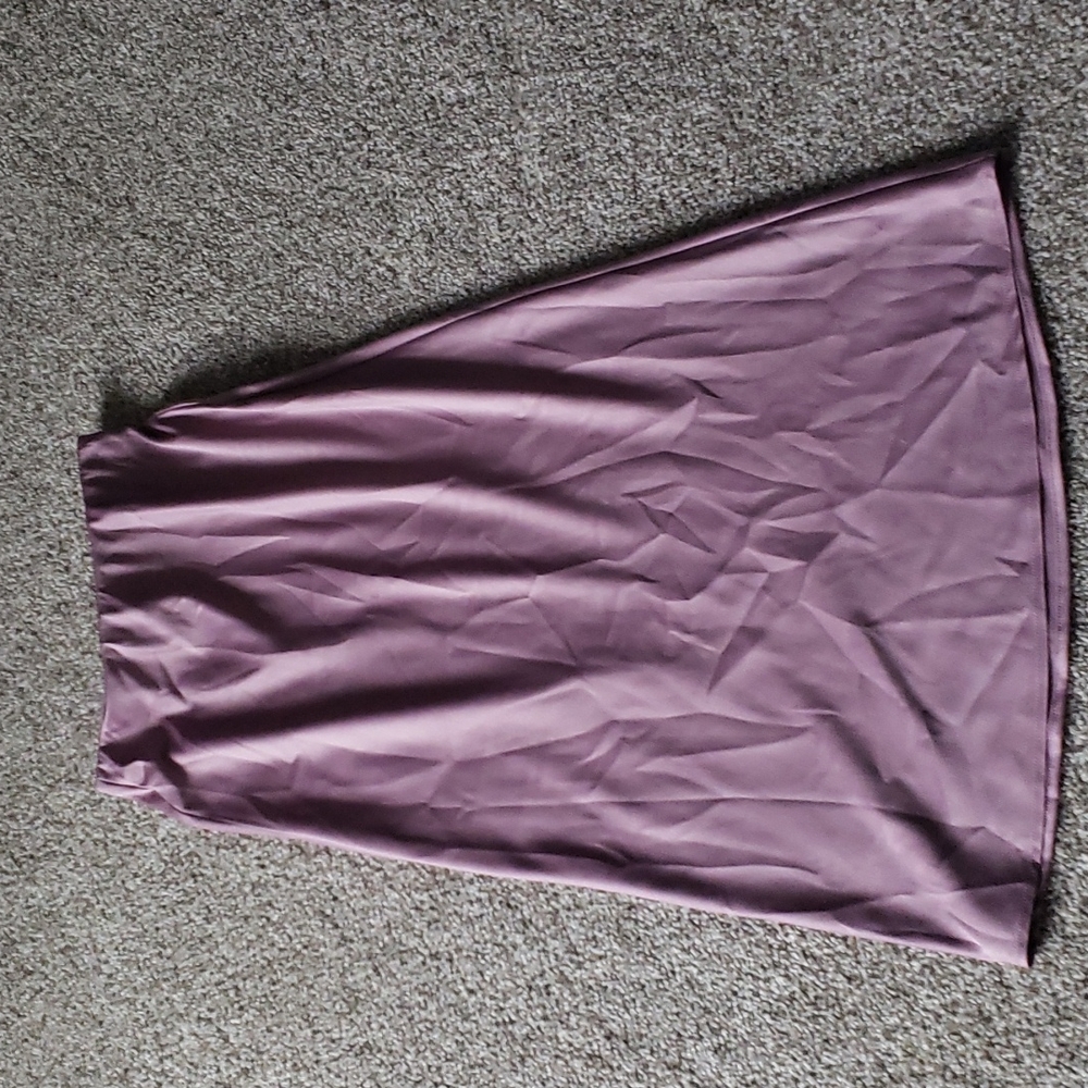 Violet silk skirt